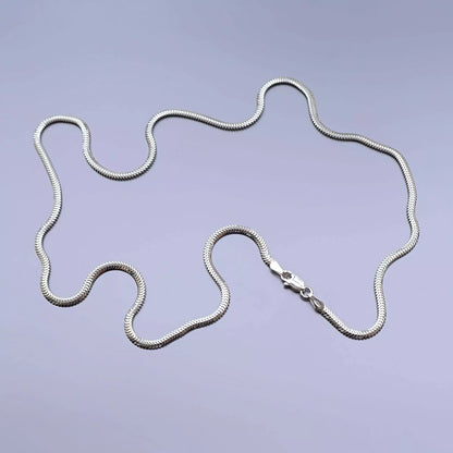 Thin Men's Scale Chain in 925 Silver