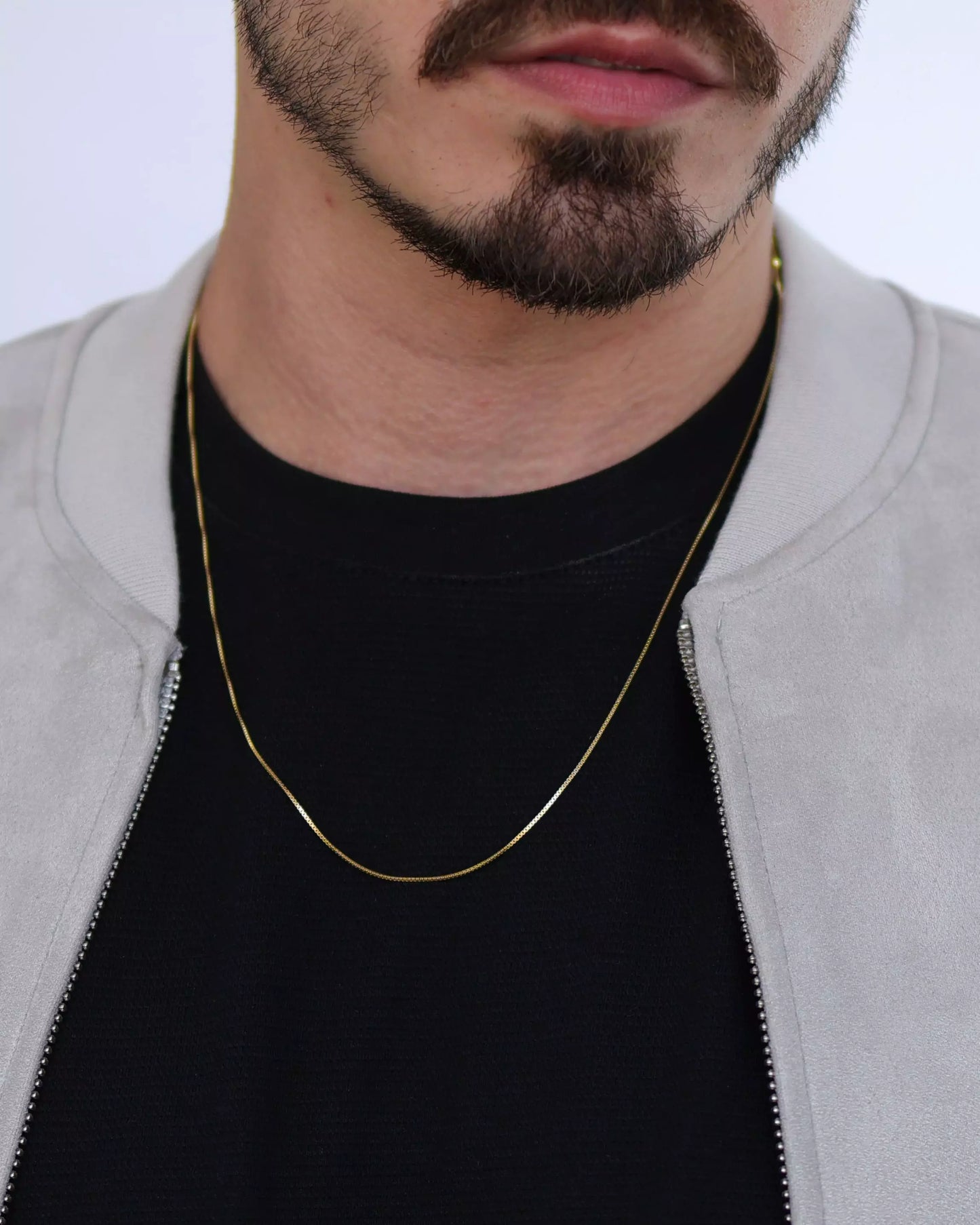 Men’s 925 Sterling Silver Venetian Chain – 18k Gold Plated