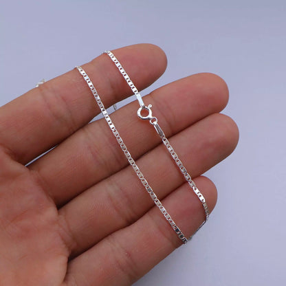 Men's Piastrine Chain in 925 Silver