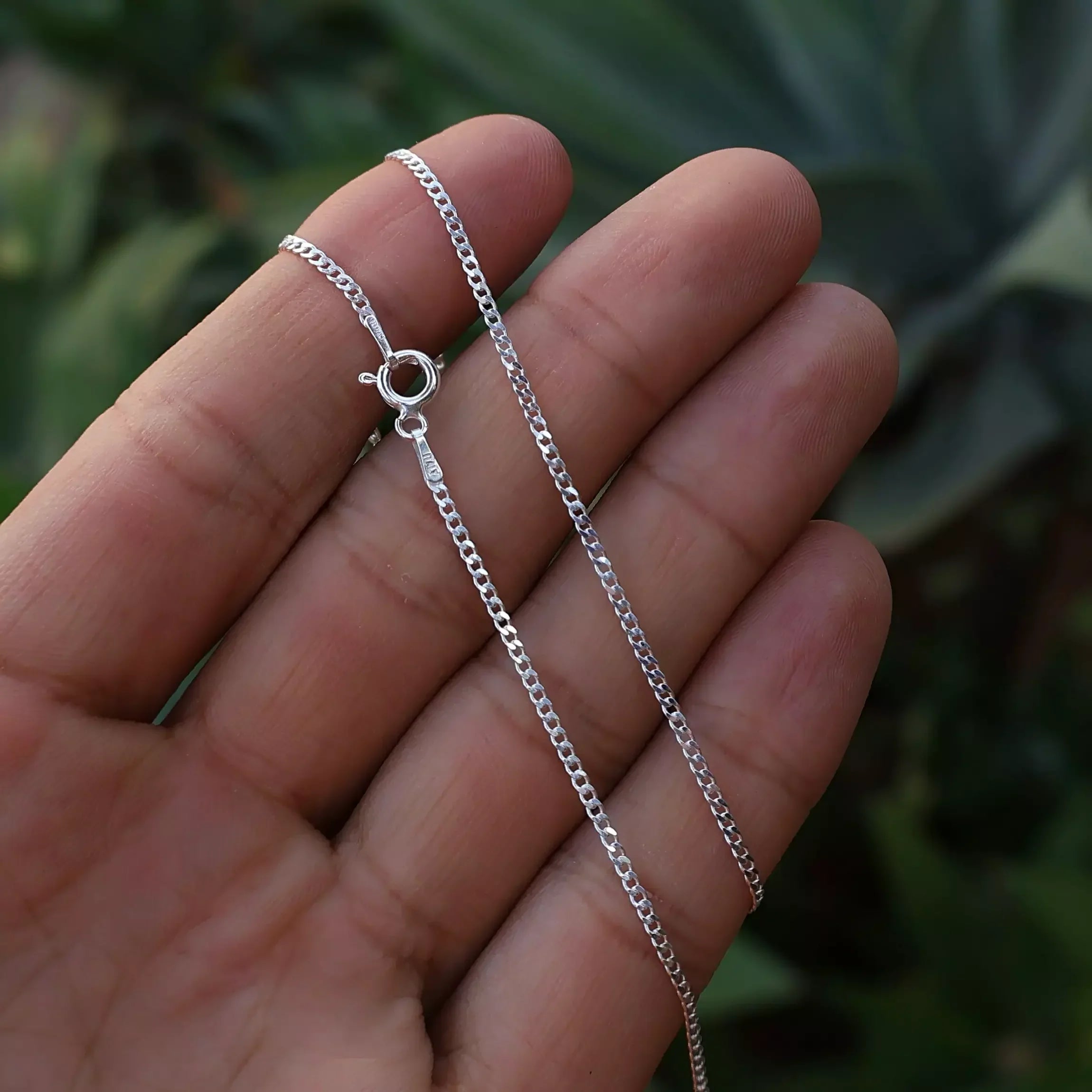 Men's Thin Grumet Chain in 925 Silver