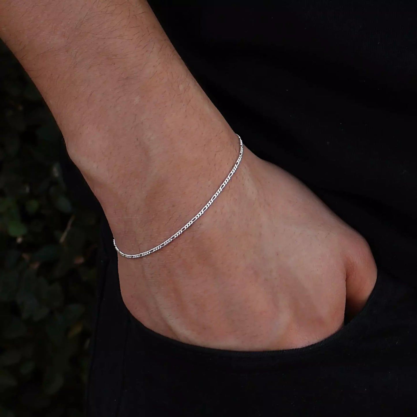 Fina Men's Figaro Bracelet in 925 Silver