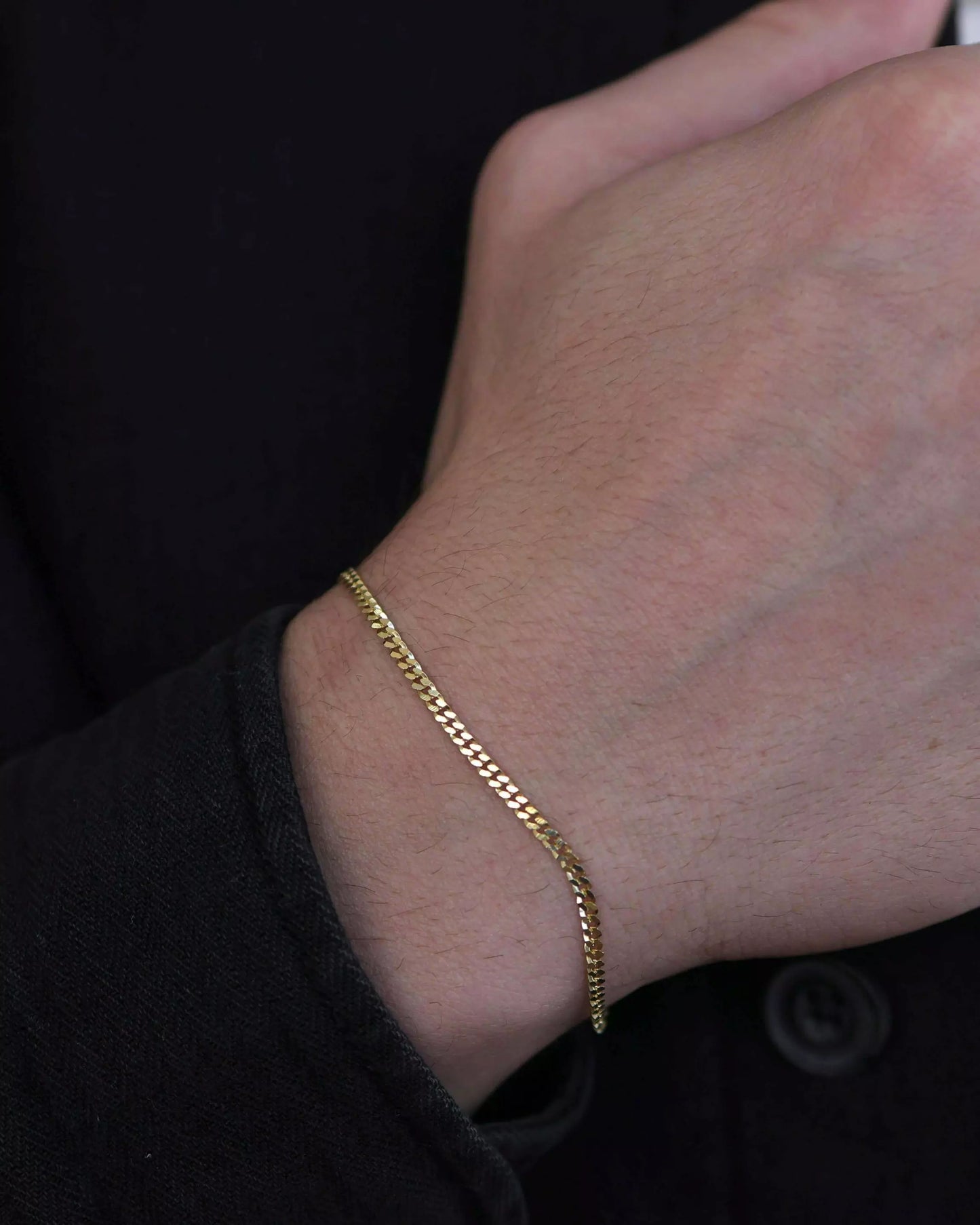 2mm Grumet Bracelet in 925 Sterling Silver – 18k Gold Plated