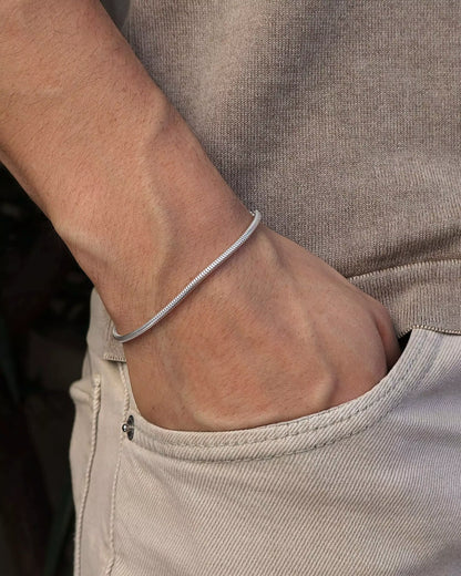 Men's Rope Bracelet in 925 Silver