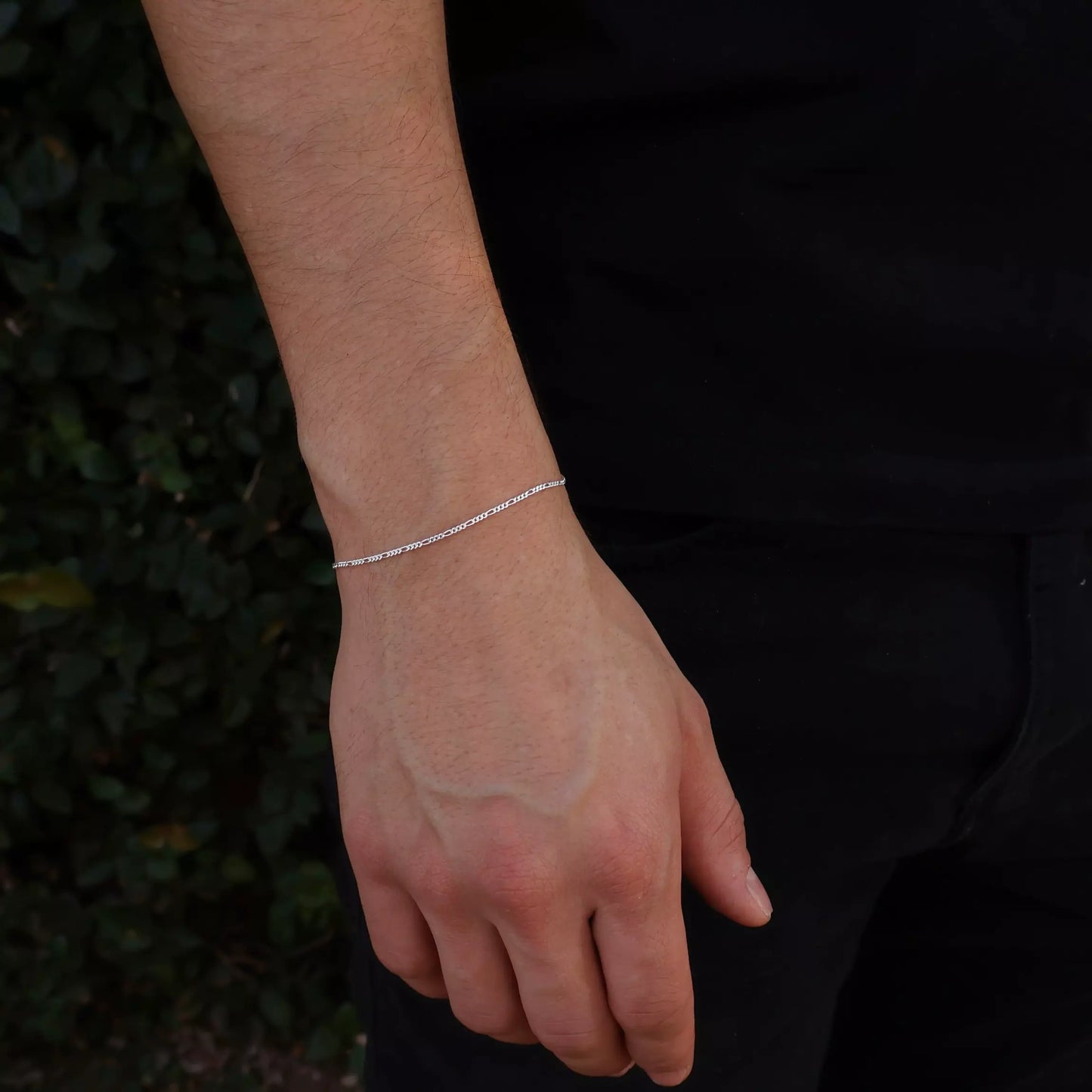 Fina Men's Figaro Bracelet in 925 Silver