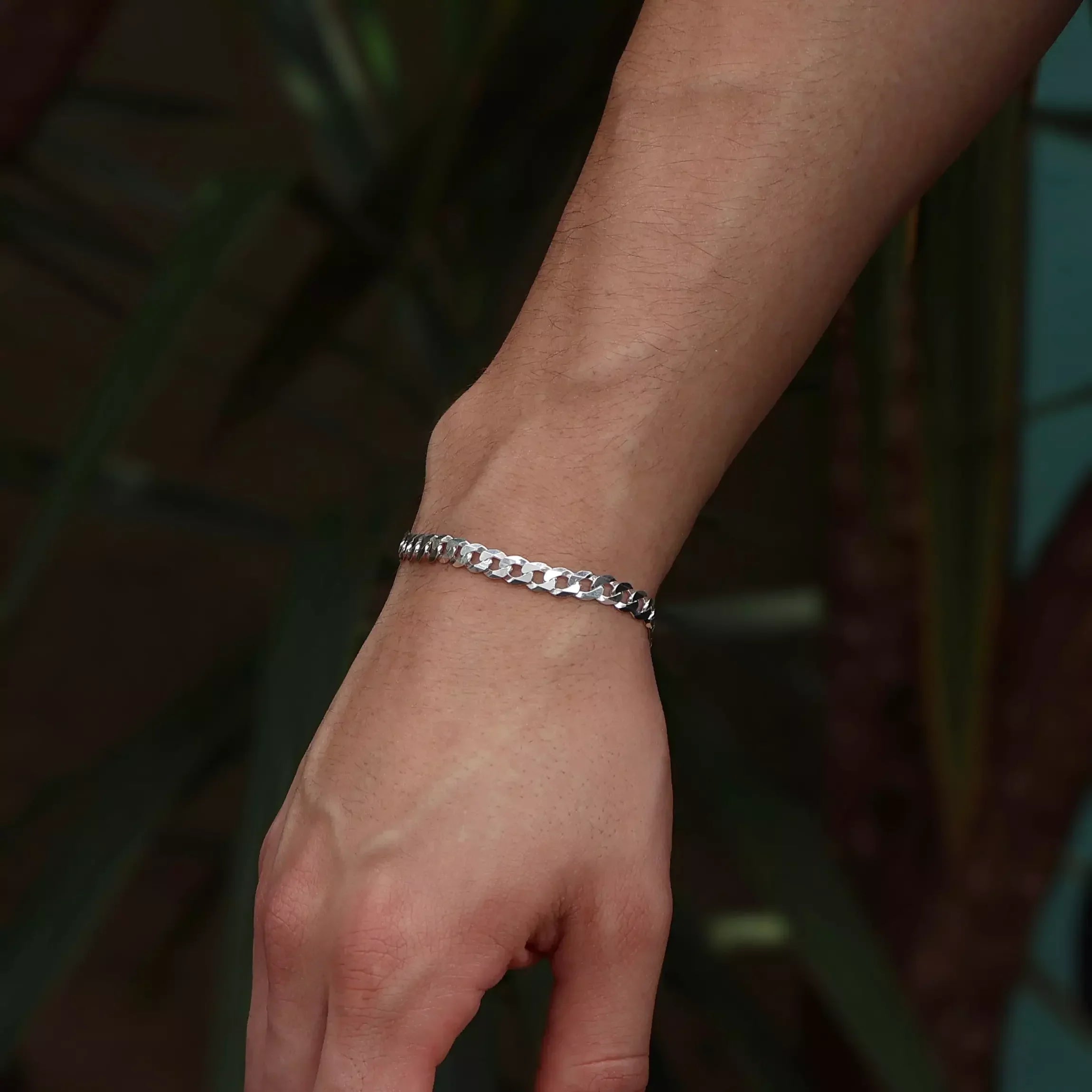 Men's 6 mm Grumet Bracelet in 925 Silver