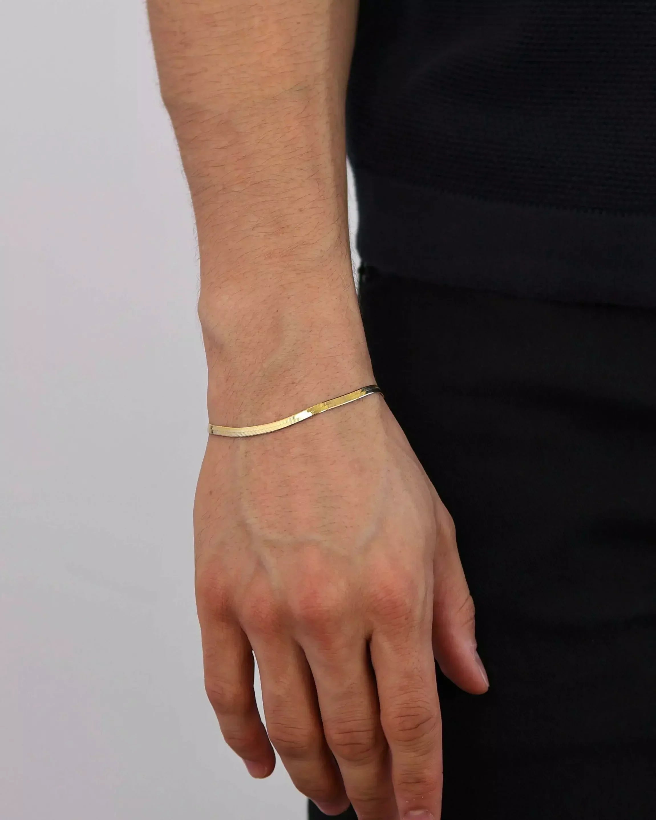 Laminated Bracelet in 925 Sterling Silver – 18k Gold Plated