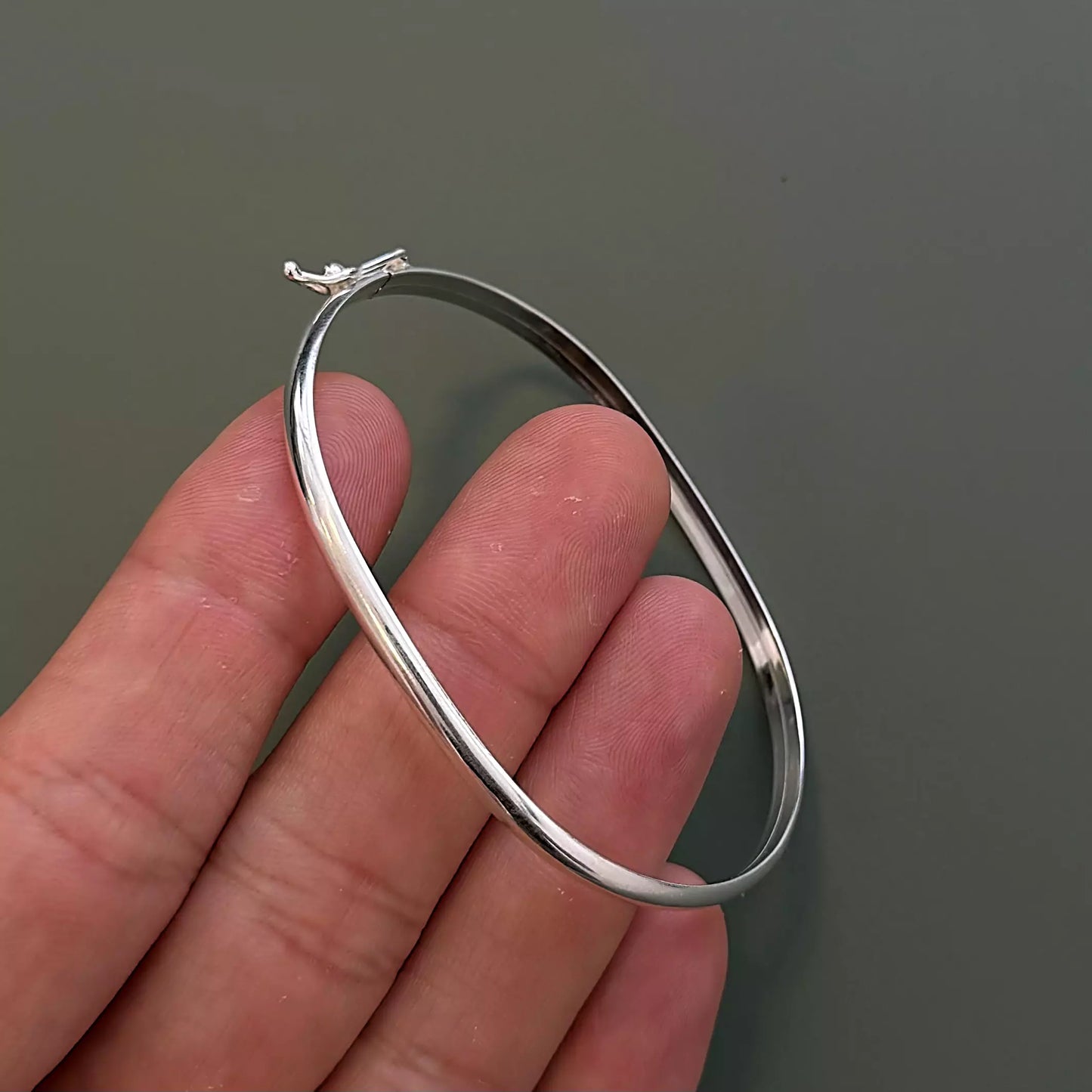 Thick Silver Men's Bracelet