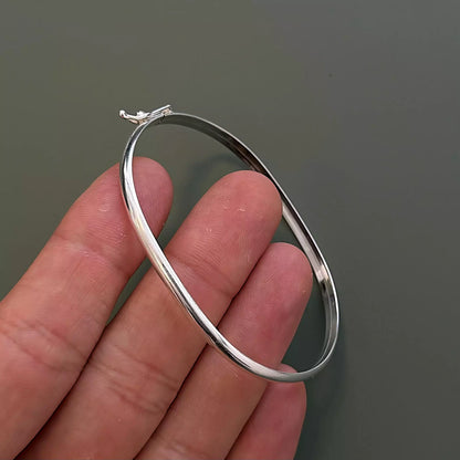 Thick Silver Men's Bracelet