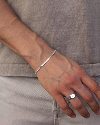 Men's Double Venetian Bracelet in 925 Silver
