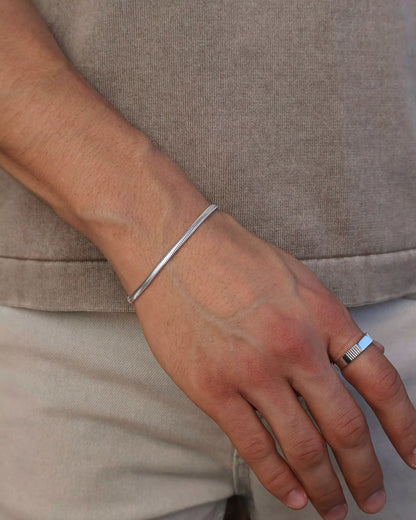Men's Scale Bracelet in 925 Silver