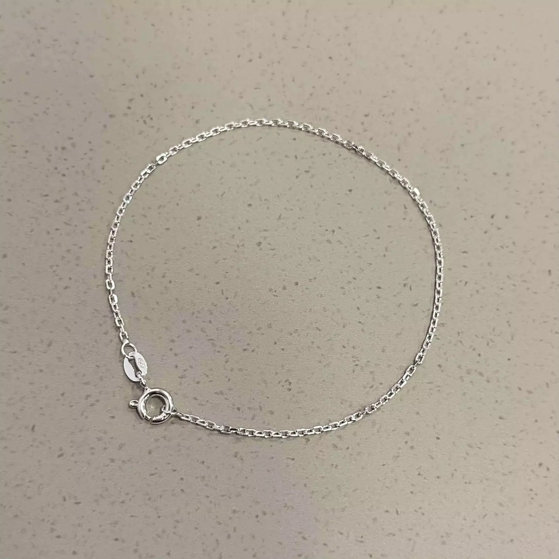 Men's Short Link Silver Bracelet