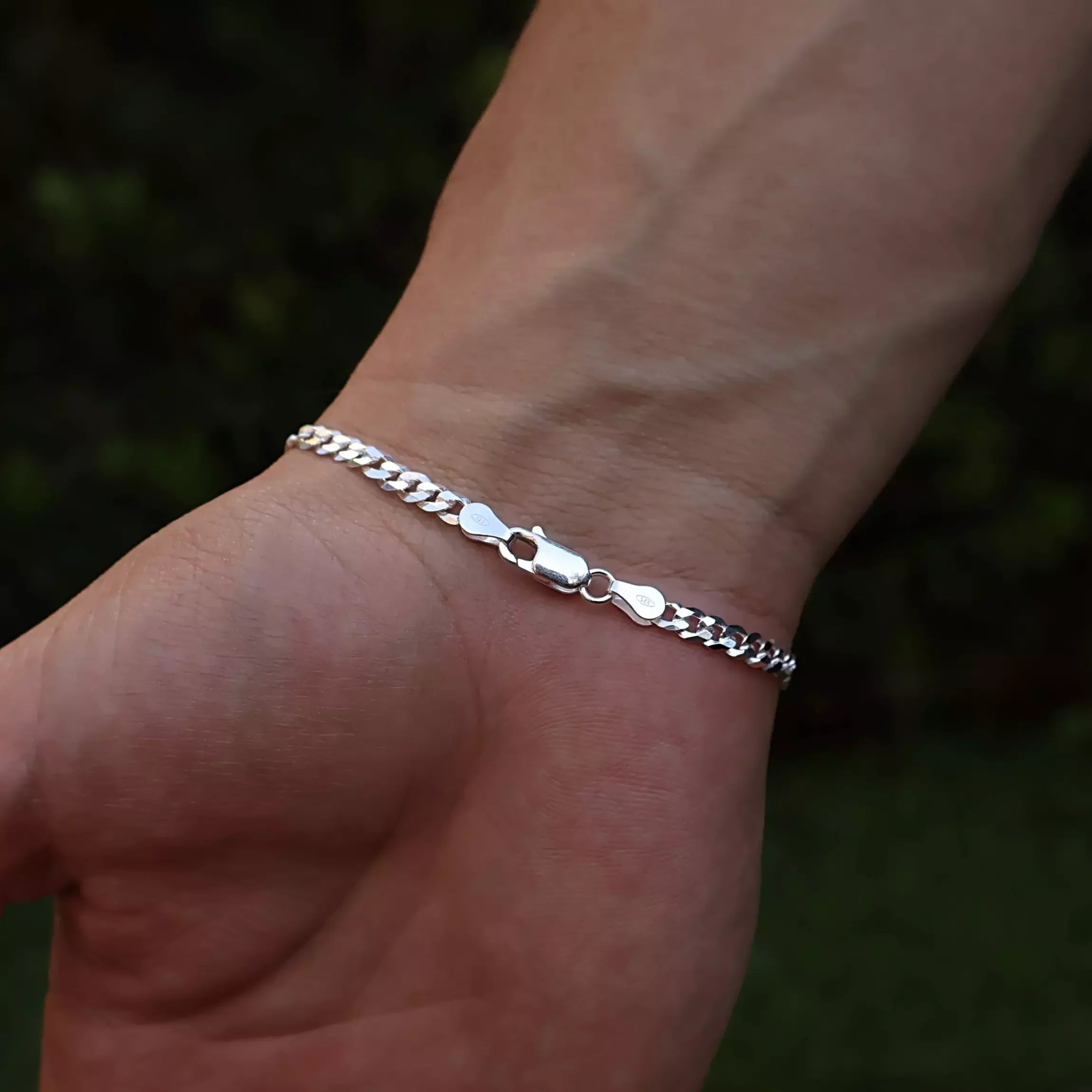 Men's 4mm Grumet Bracelet in 925 Silver
