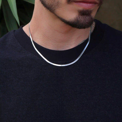 Men's Thick Rolled Chain in 925 Silver