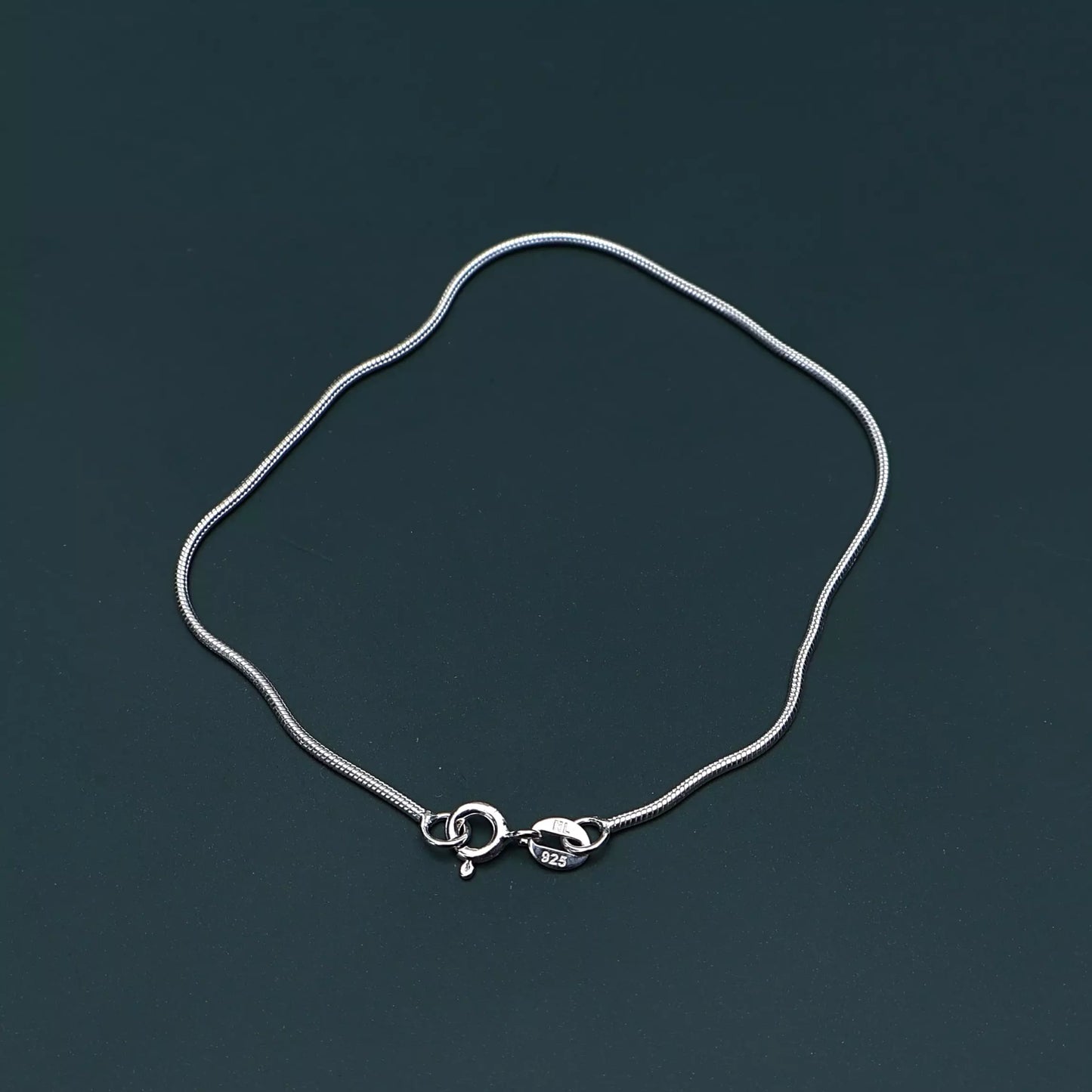 Men's Thin Rope Bracelet in 925 Silver