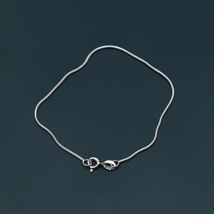 Men's Thin Rope Bracelet in 925 Silver