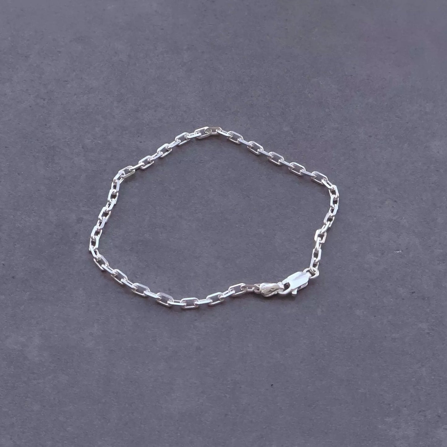 Men's Short Link Bracelet in 925 Silver