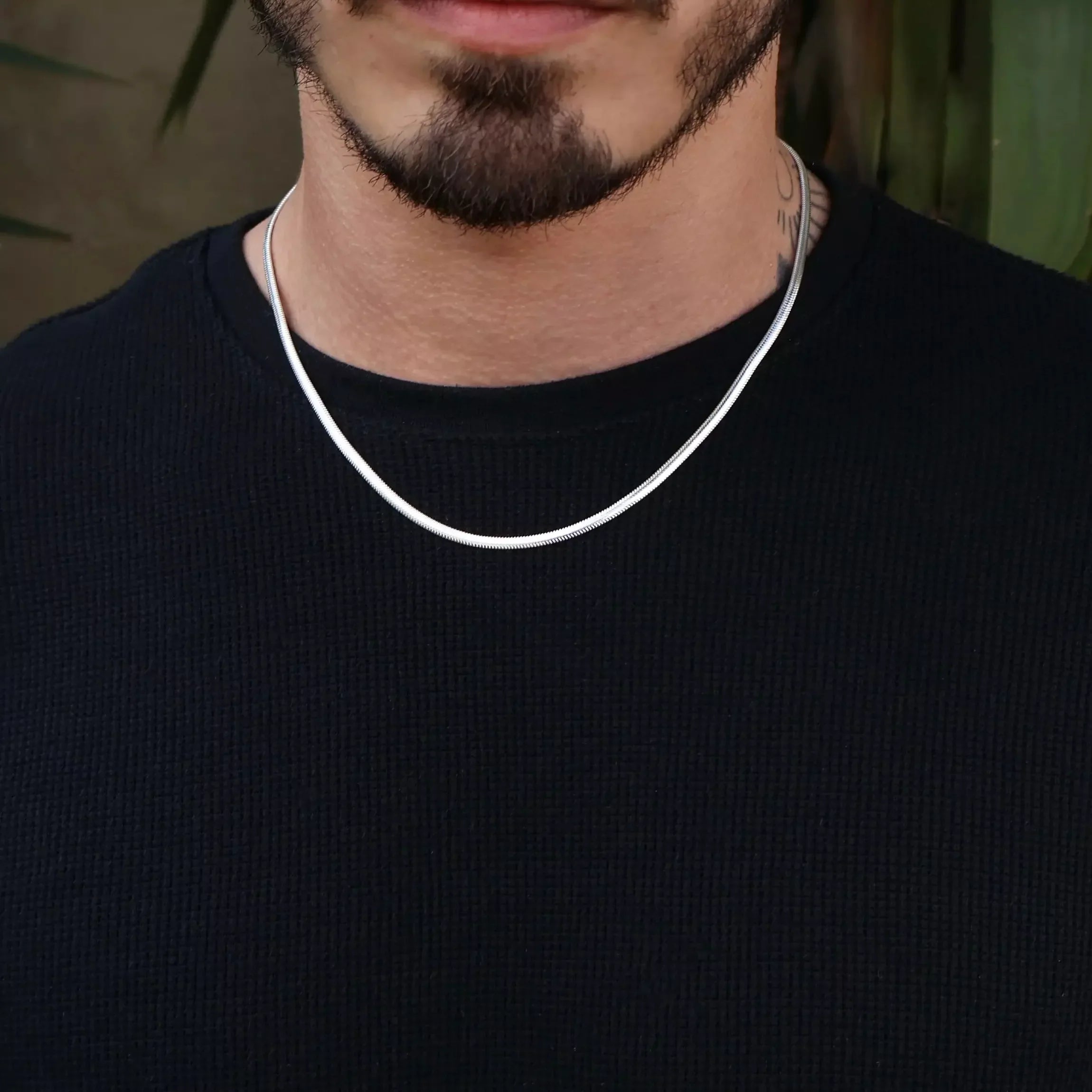 Men's Scale Chain in 925 Silver