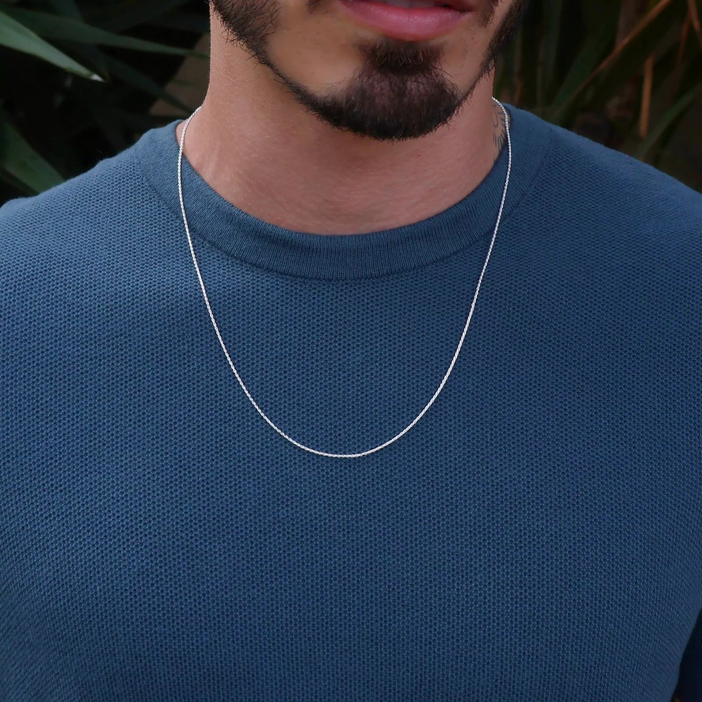 Fine Men's Baiano Chain Necklace in 925 Silver