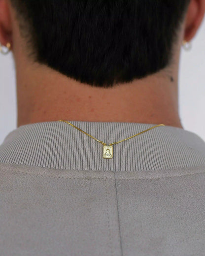 Scapular Necklace in 925 Sterling Silver – 18k Gold Plated