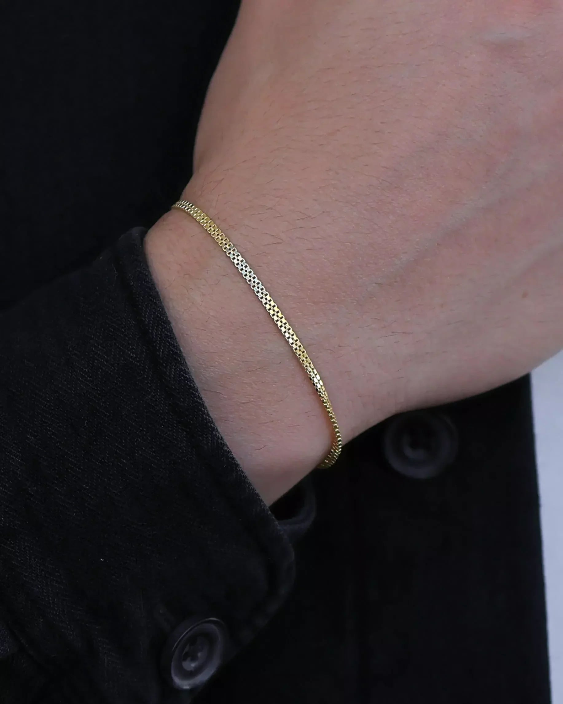 Double Venetian Bracelet in 925 Sterling Silver – 18k Gold Plated