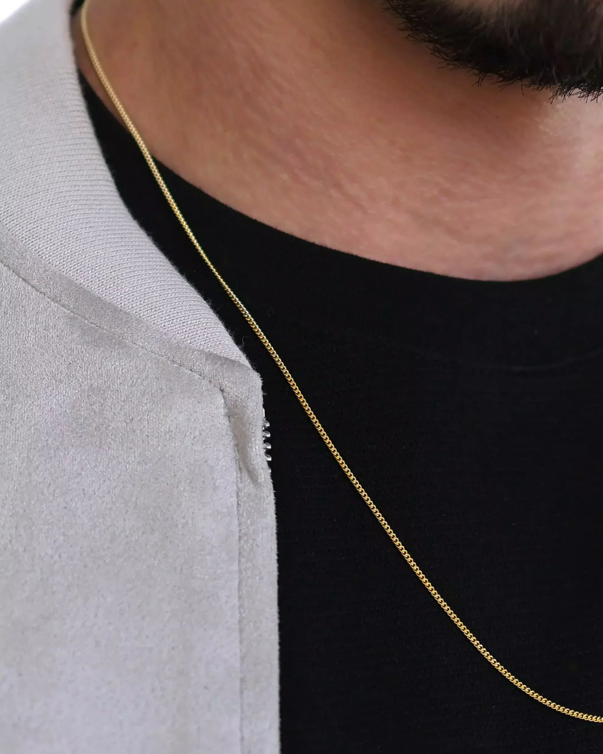 Fine Grumet Chain in 925 Sterling Silver – 18k Gold Plated