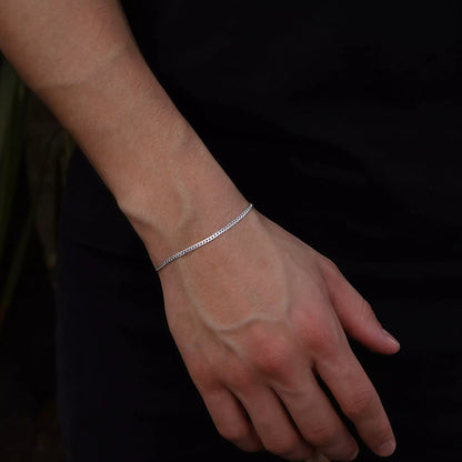 Men's 2 mm Grumet Bracelet in 925 Silver