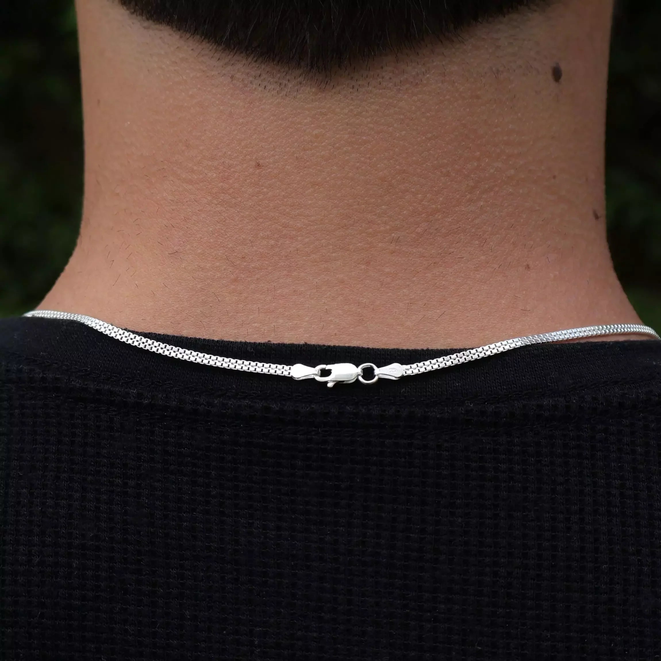 Men's Double Venetian Chain in 925 Silver