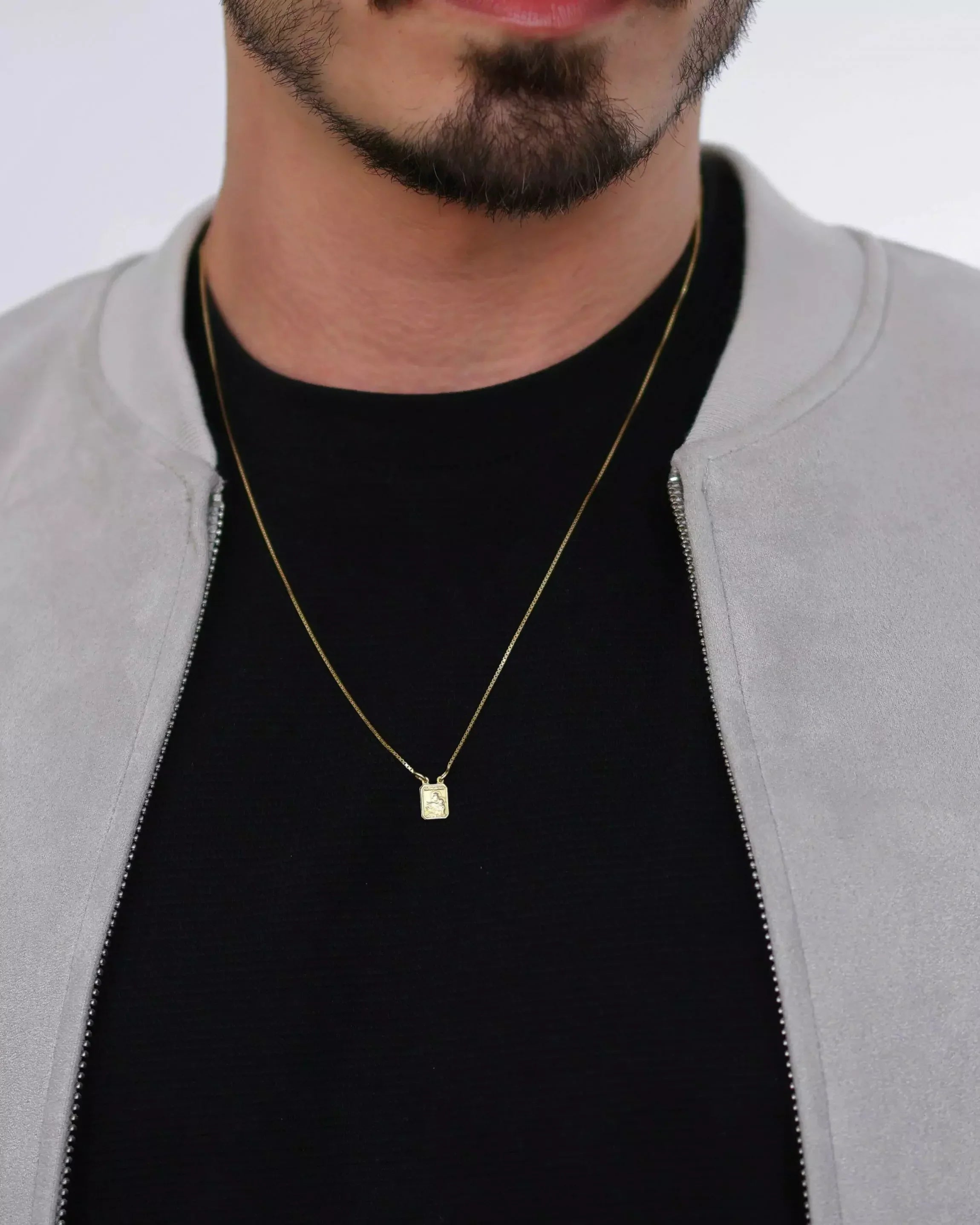 Scapular Necklace in 925 Sterling Silver – 18k Gold Plated