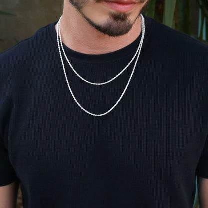 Men's Baiano Chain Necklace in 925 Silver