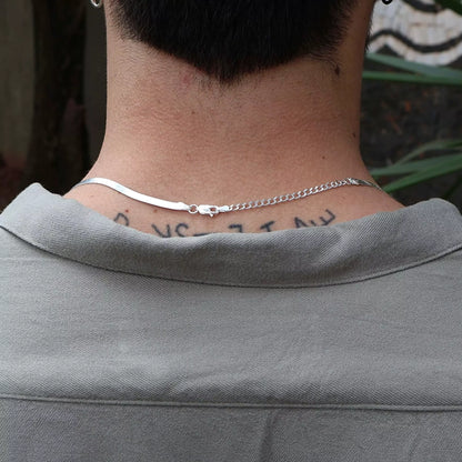 Men's Thick Rolled Chain in 925 Silver