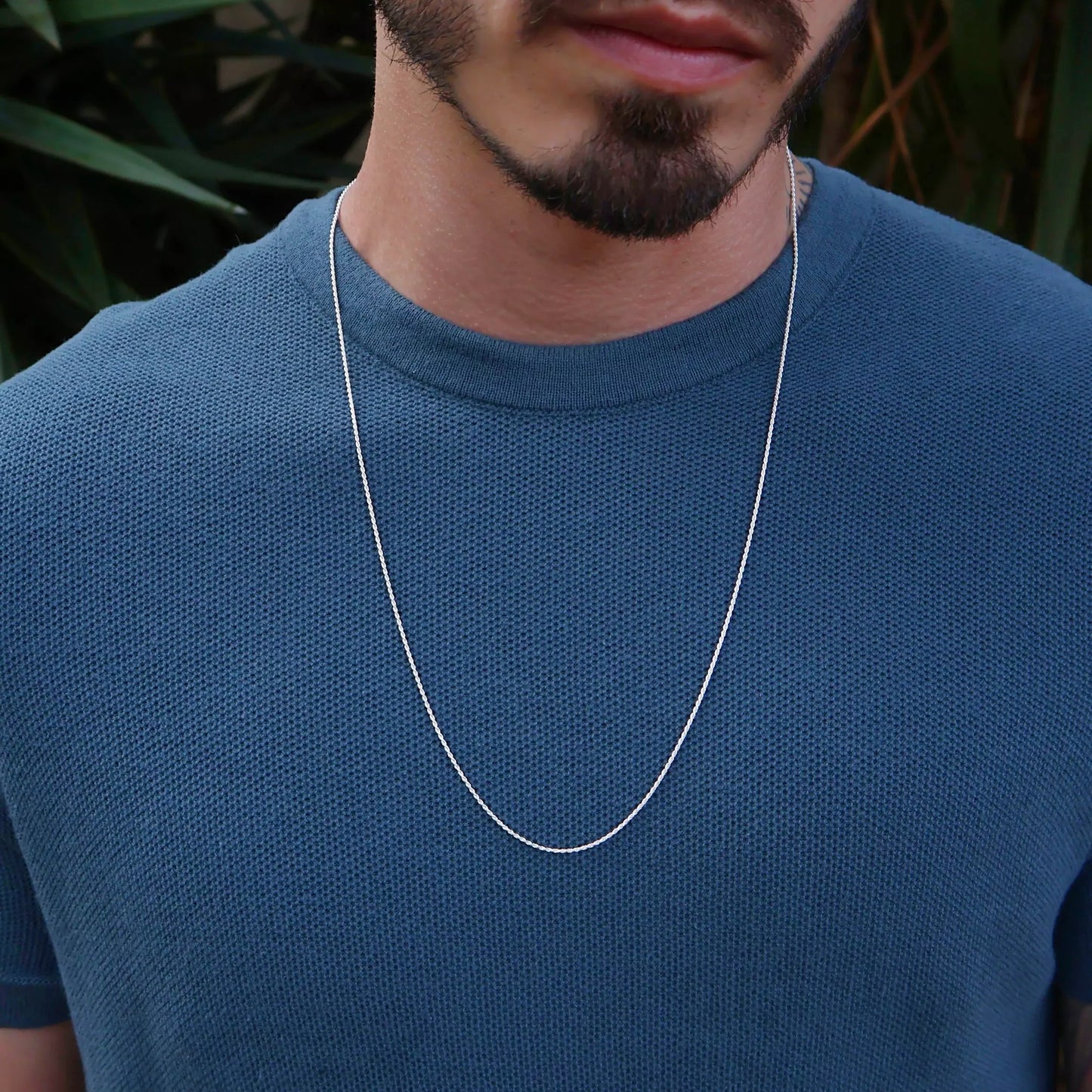Fine Men's Baiano Chain Necklace in 925 Silver