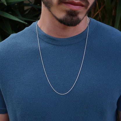 Fine Men's Baiano Chain Necklace in 925 Silver