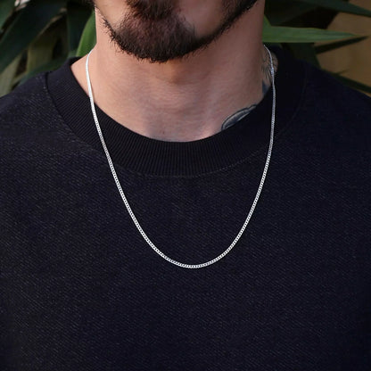 Men's 2 mm Grumet Chain in 925 Silver