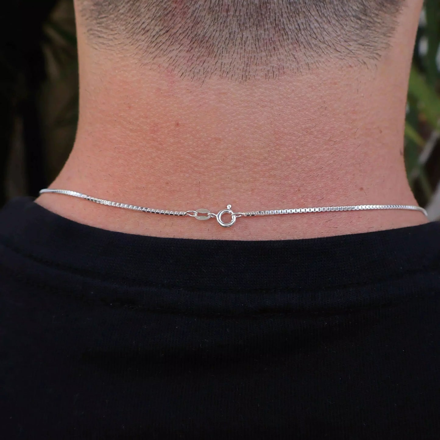 Thick Men's Venetian Chain in 925 Silver