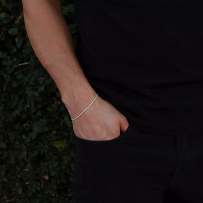 Fina Men's Figaro Bracelet in 925 Silver