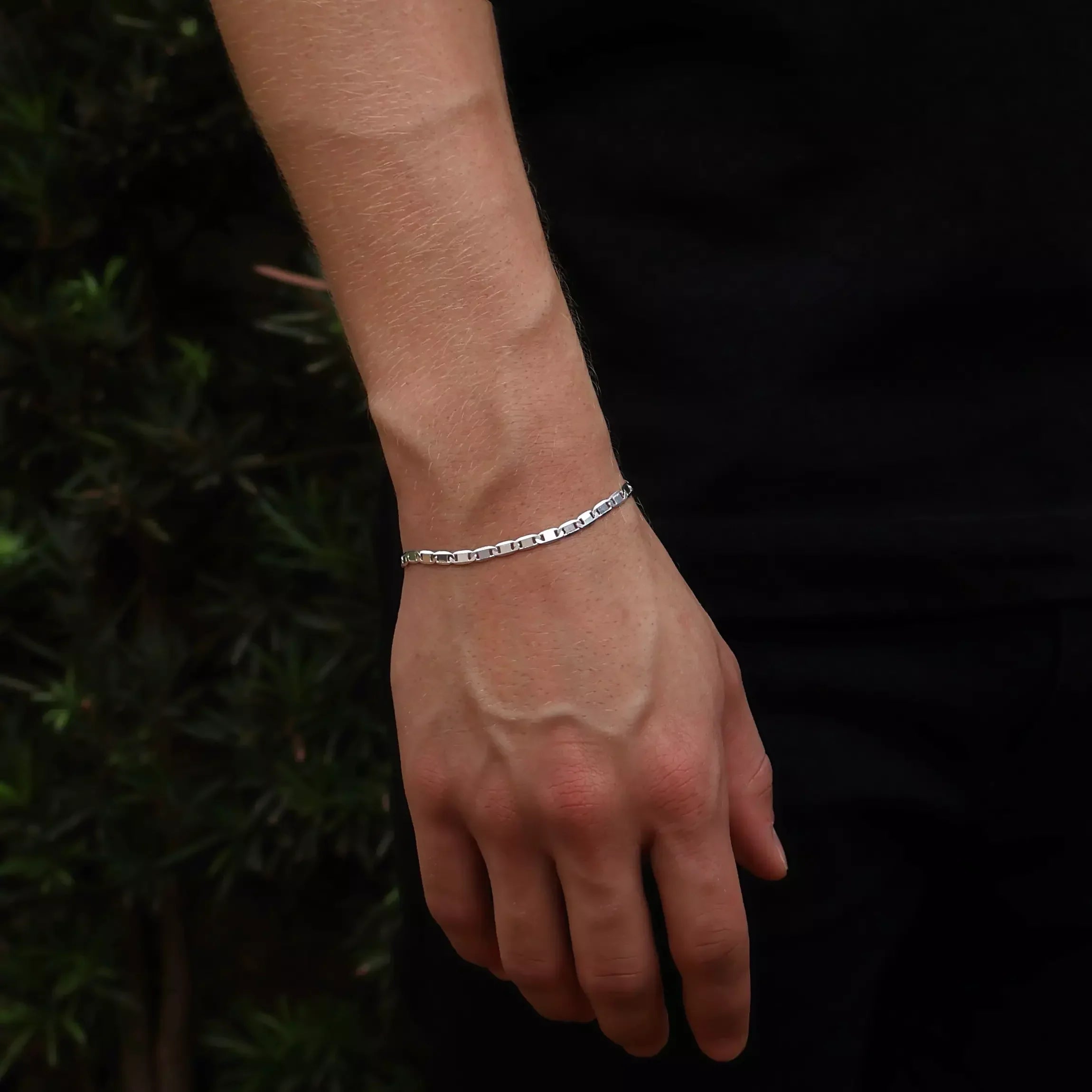 Piastrine Men's Bracelet in 925 Silver