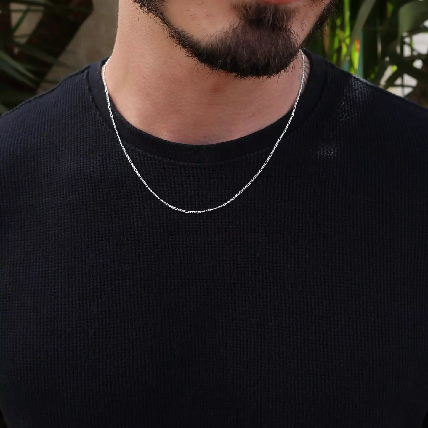 Fina Men's Figaro Chain in 925 Silver