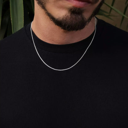 Men's Thin Grumet Chain in 925 Silver