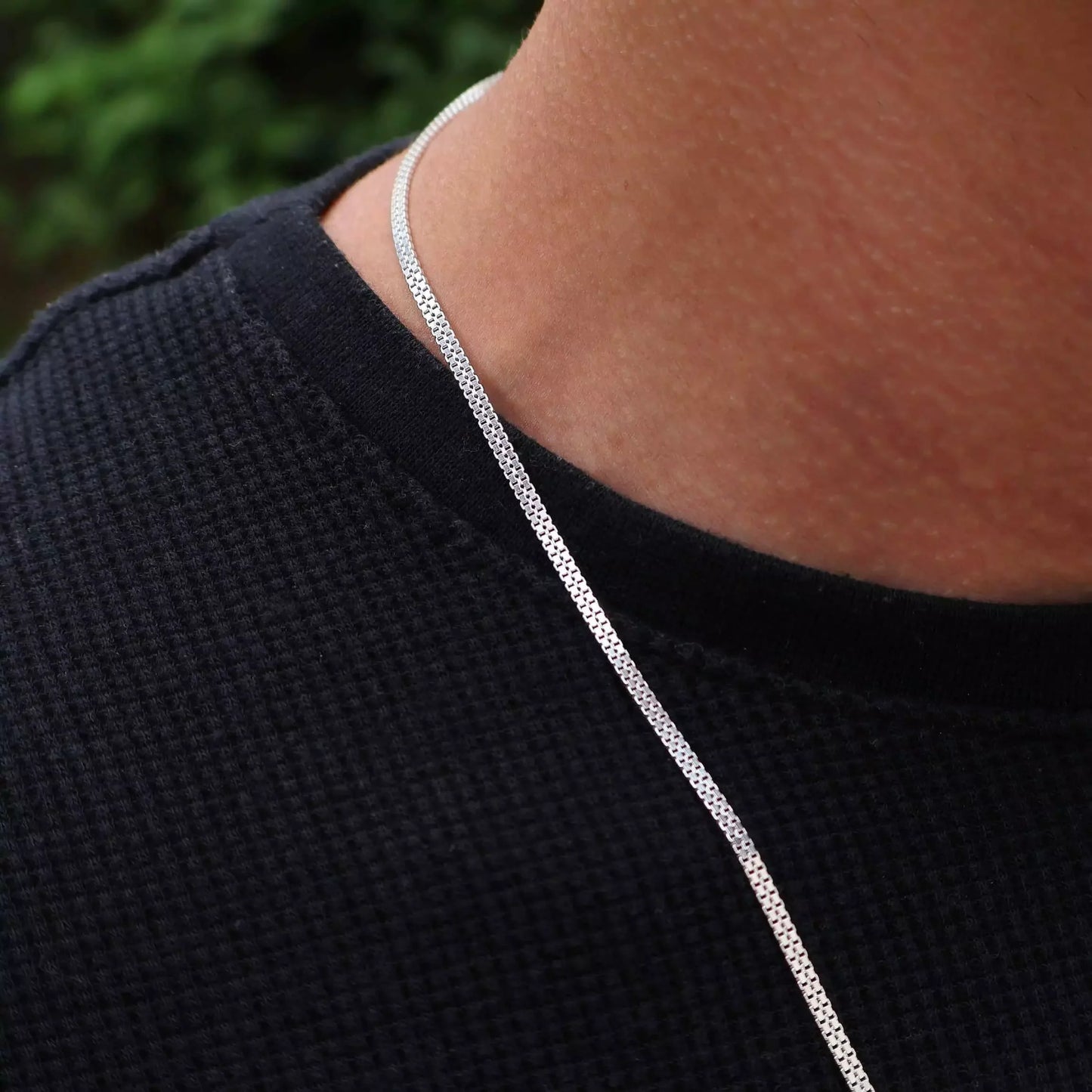 Men's Double Venetian Chain in 925 Silver