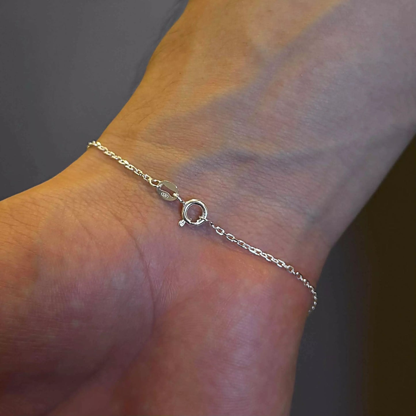 Men's Short Link Silver Bracelet