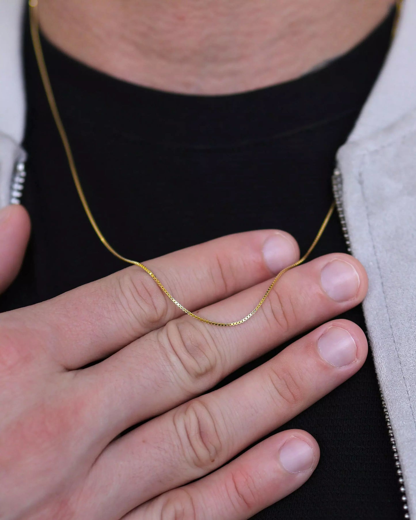 Men’s 925 Sterling Silver Venetian Chain – 18k Gold Plated