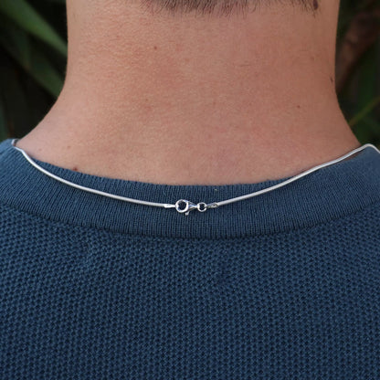 Men's Thin Rope Chain in 925 Silver