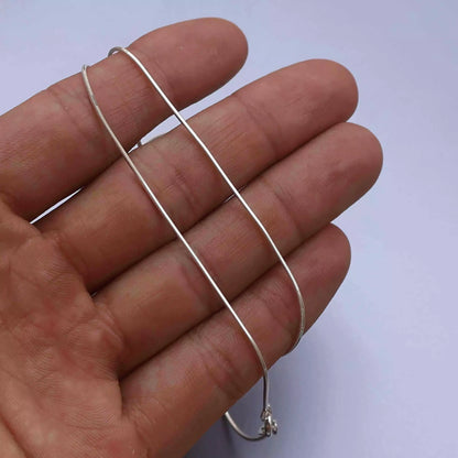 Men's Thin Rolled Chain in 925 Silver