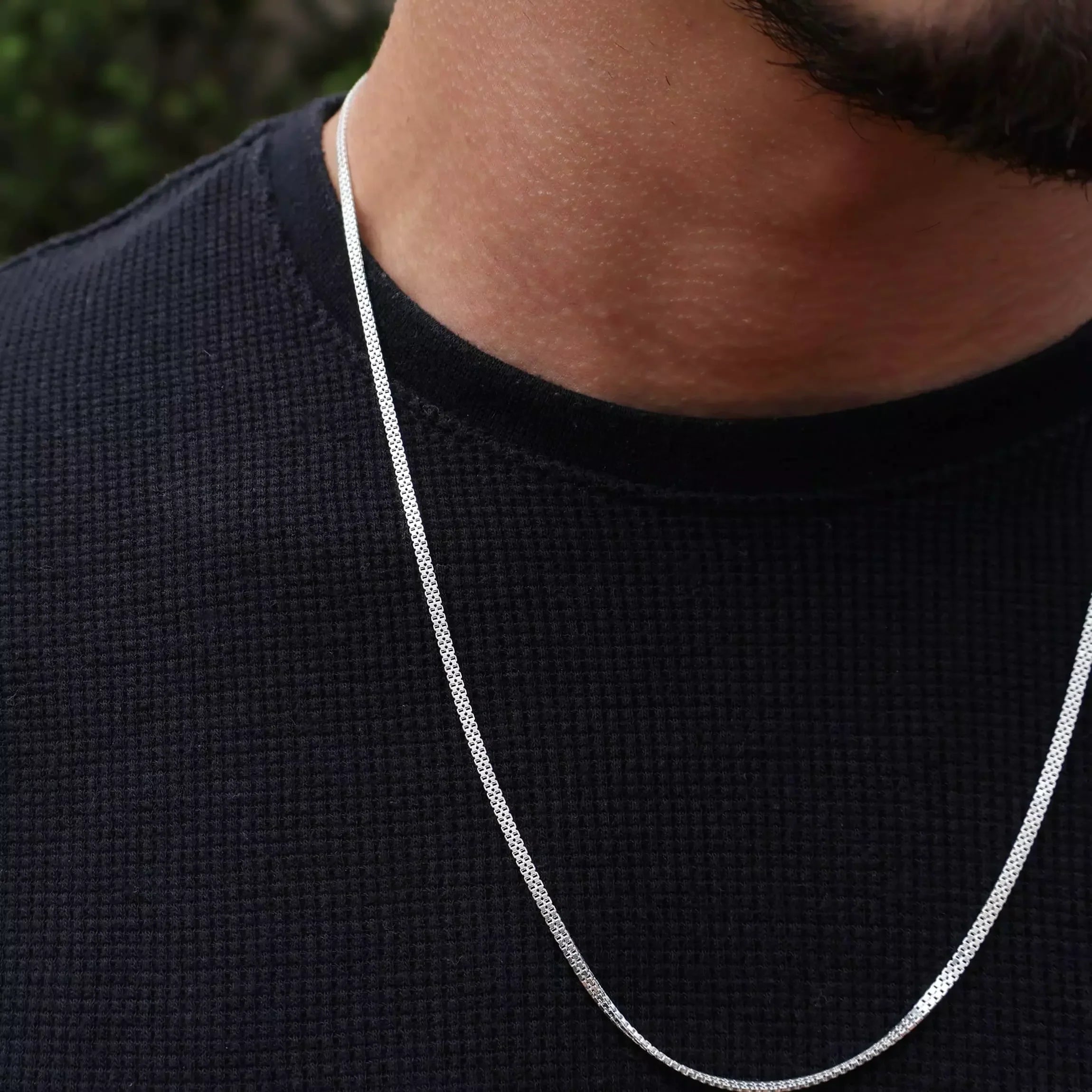 Men's Double Venetian Chain in 925 Silver