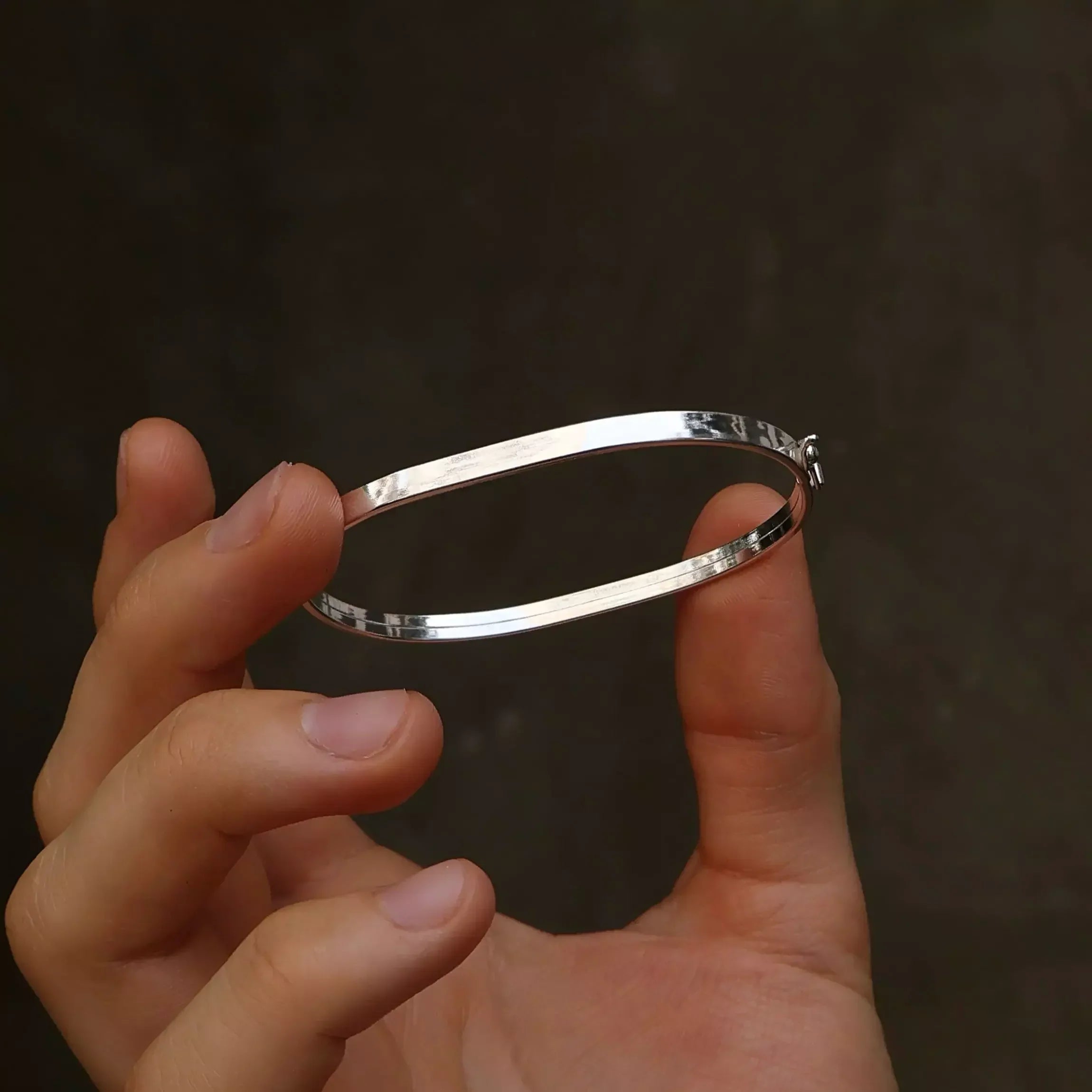 Men's Square Silver Bracelet