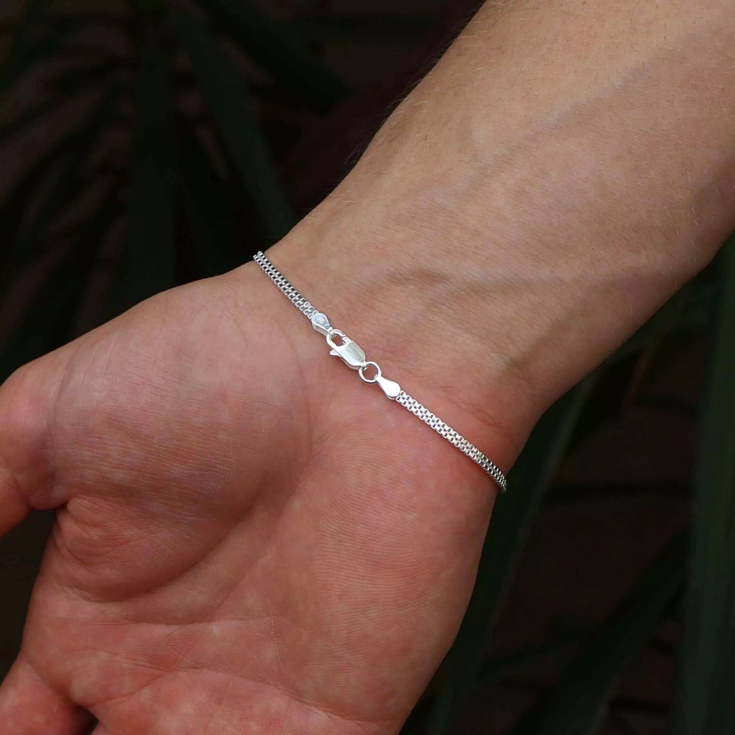 Men's Double Venetian Bracelet in 925 Silver