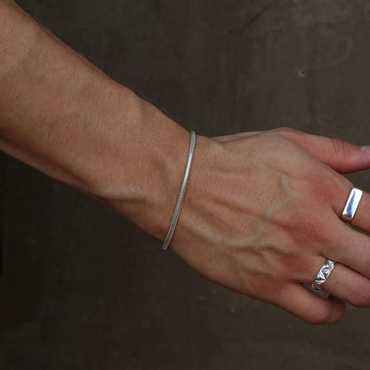 Men's Rope Bracelet in 925 Silver