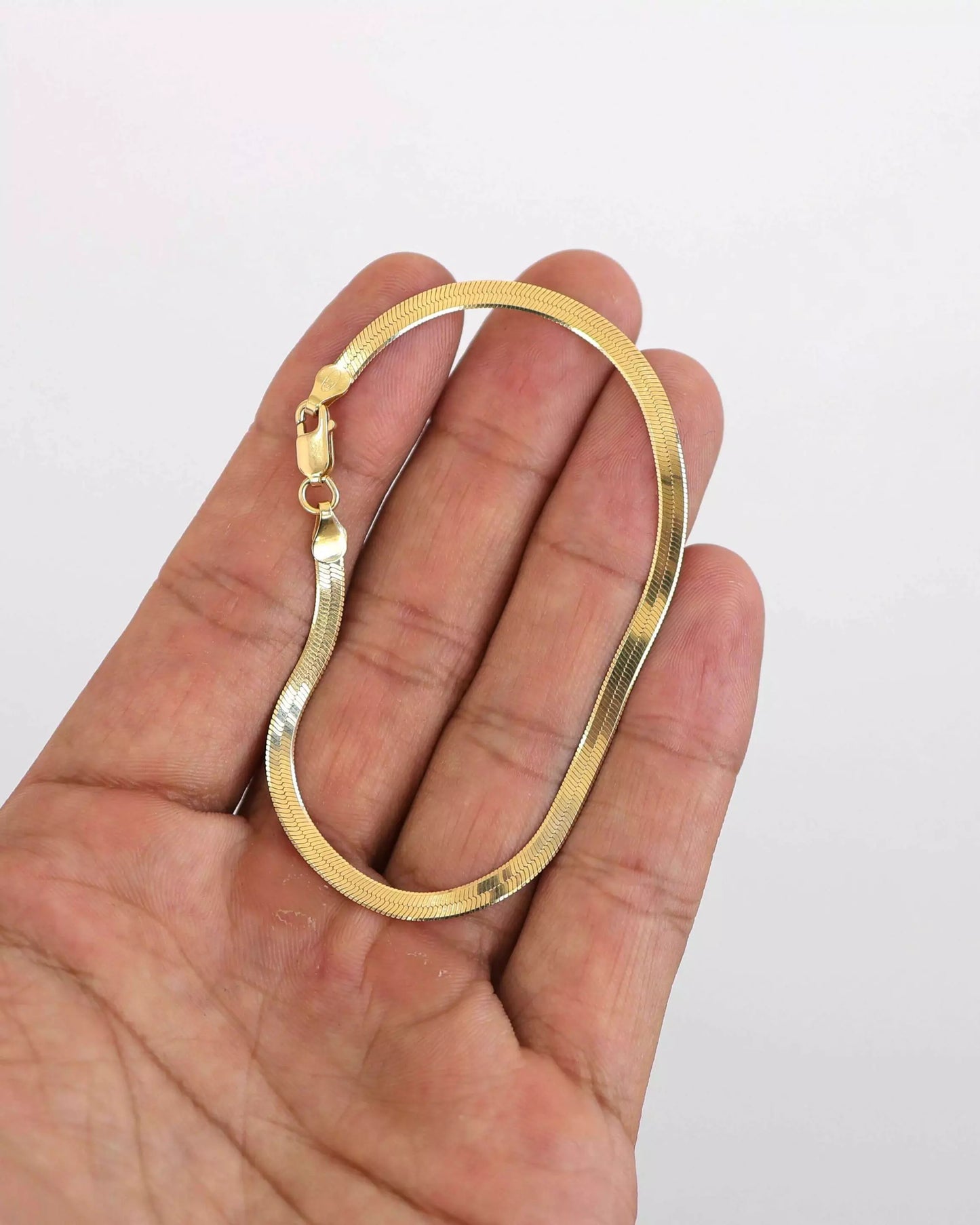 Laminated Bracelet in 925 Sterling Silver – 18k Gold Plated