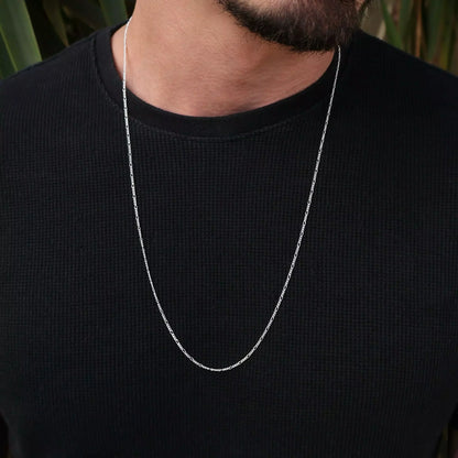 Fina Men's Figaro Chain in 925 Silver