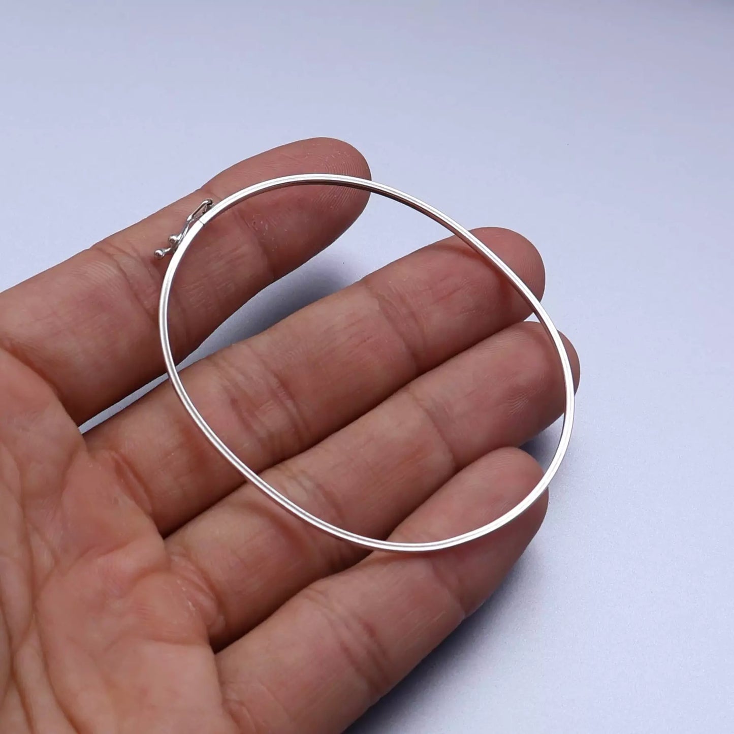 Men's Thin Square Silver Bracelet